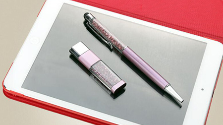 U盤、觸控筆 施華洛世奇水晶水鉆套裝