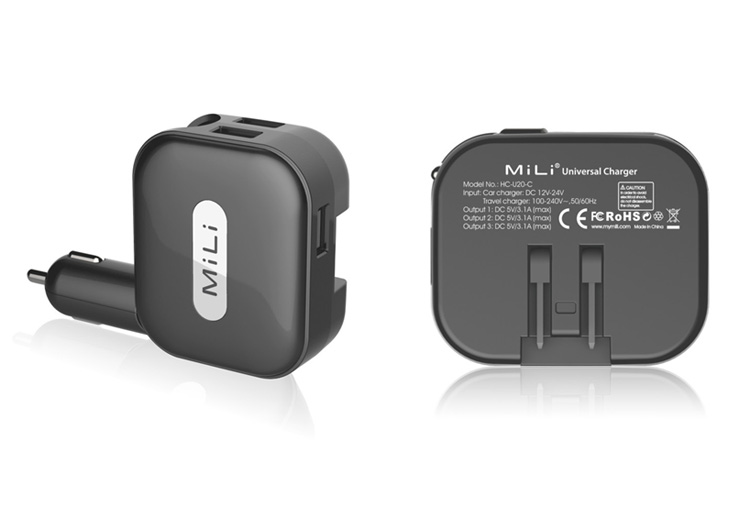 墻充、車充二合一