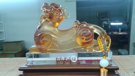 吉祥興旺琉璃擺件