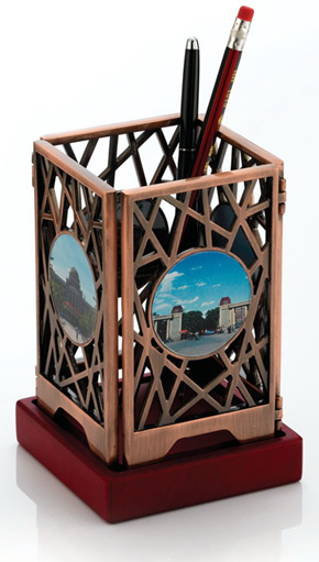 城市屏風(fēng)筆筒
