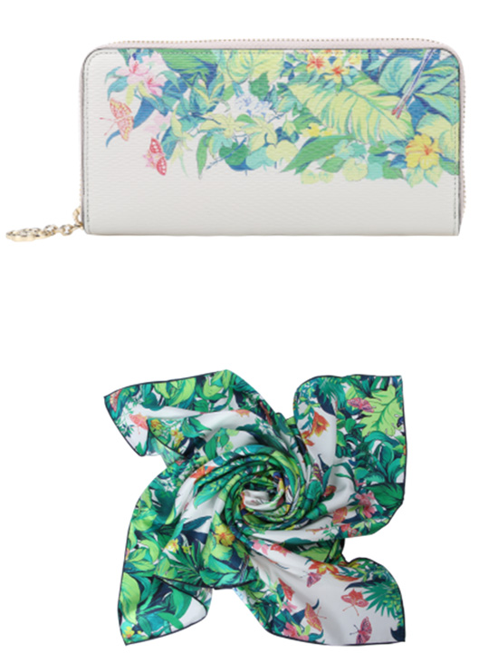 紅谷-女士夾包、絲巾禮盒套裝