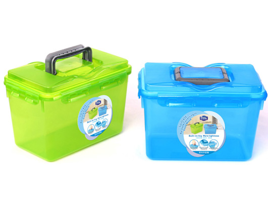 手提式透明儲物箱