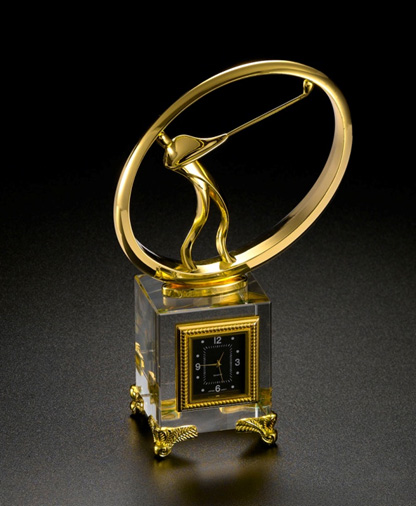 合金 水晶 石英表擺件