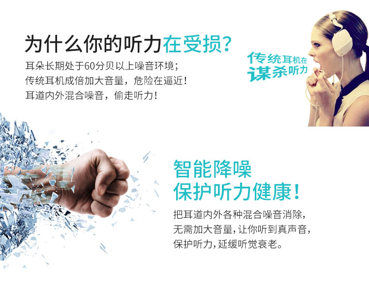 H100主動降噪耳機入耳式智能線控有源消噪耳塞HIFI音質(zhì)