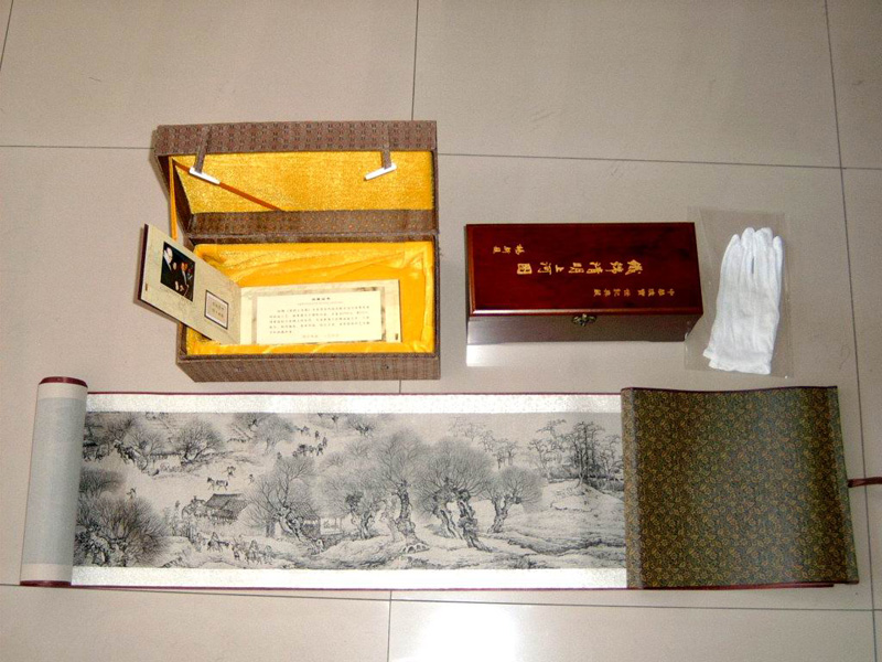 全真絲織錦《清明上河圖》