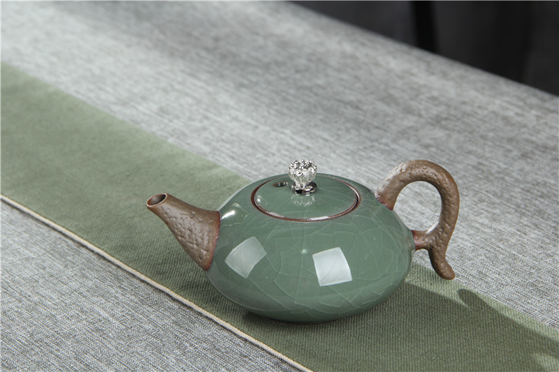 哥窯電鍍和樂融融茶具套組10入