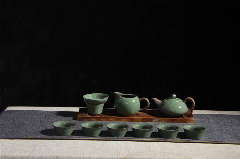 哥窯電鍍和樂融融茶具套組10入