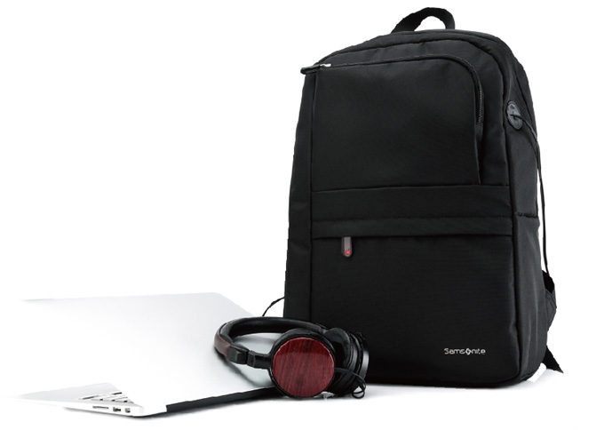 新秀麗電腦雙肩包   黑色