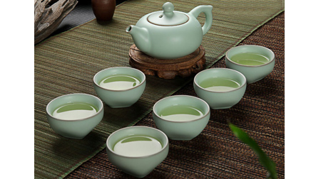 【庫存】汝窯茶具7頭套裝