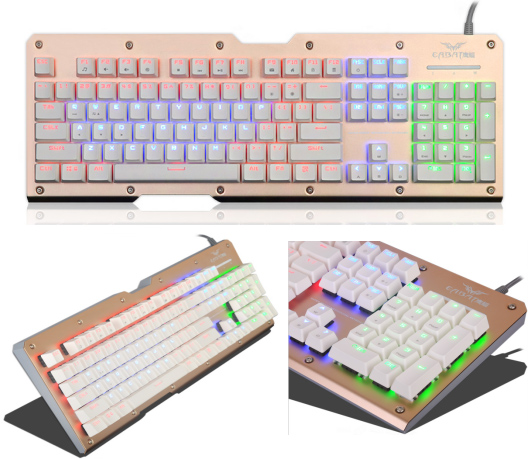 混光版有線機(jī)械鍵盤
