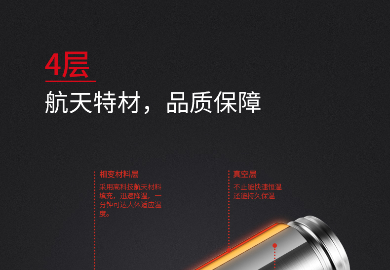 富光智能保溫杯55度杯快速降溫杯高端商務搖搖杯