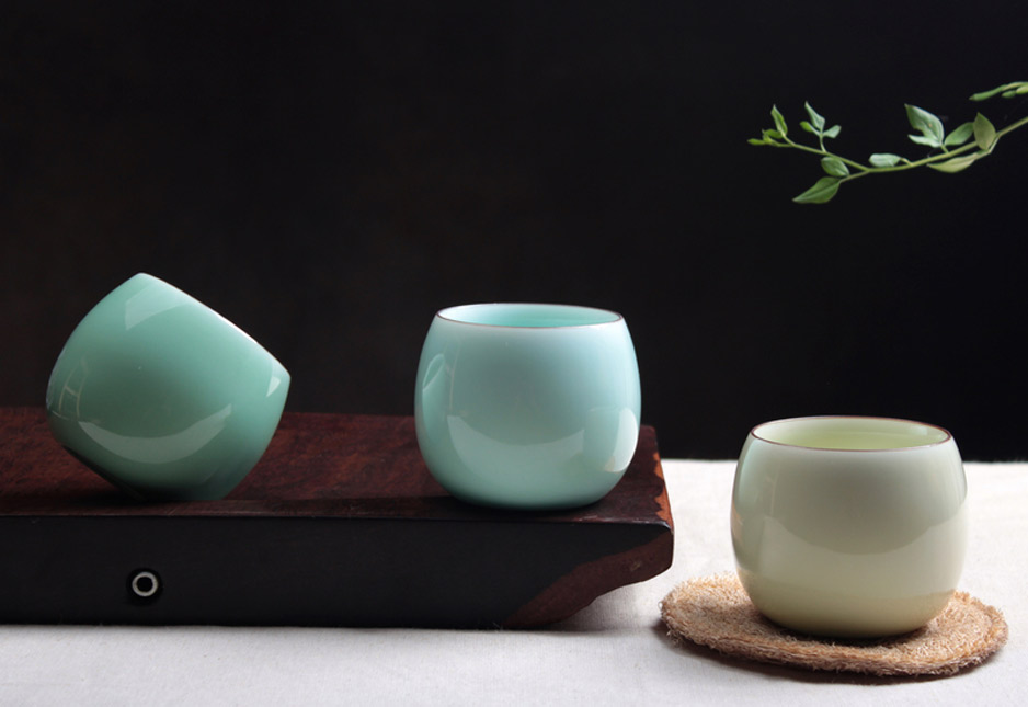 口福杯 簡(jiǎn)約陶瓷茶杯子大容量辦公室水杯