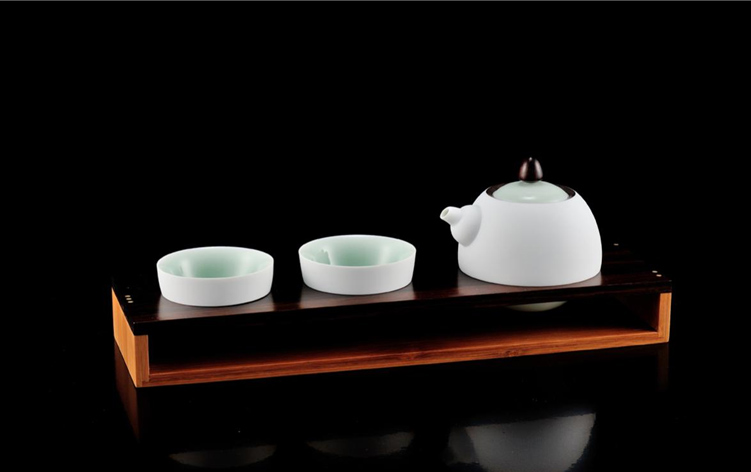 般若C一壺二杯一底座茶具套裝