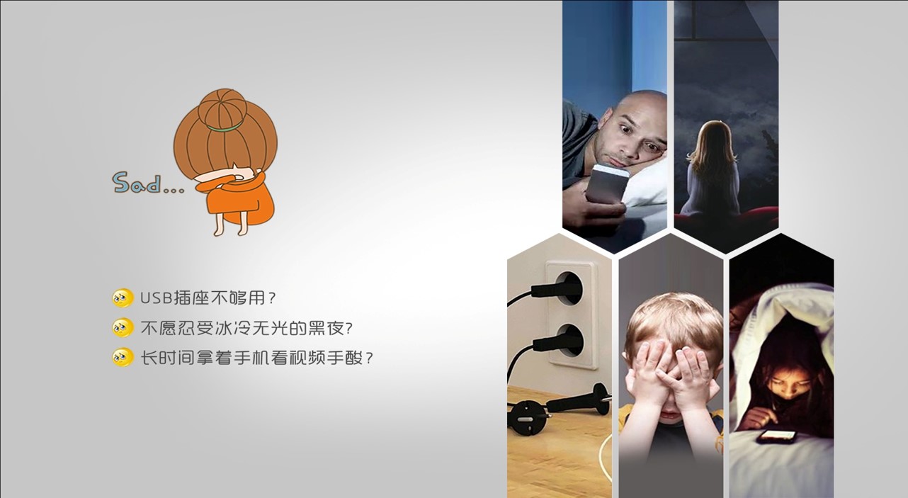 多功能夜燈、平板支架、手機(jī)充電器