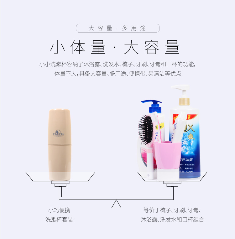 A07 簡約旅行洗漱杯套裝