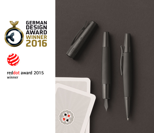 德國輝柏嘉高級樹脂寶珠筆、墨水筆--全金屬筆身，PVD涂層