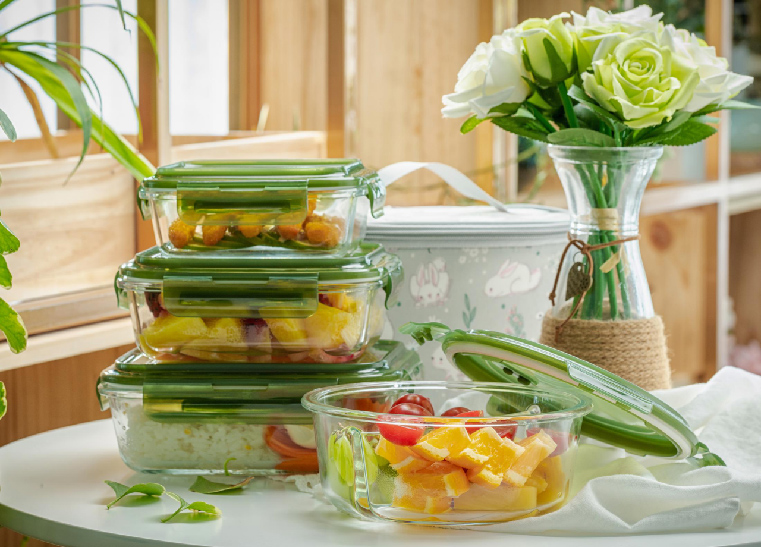 高硼硅耐熱玻璃保鮮盒套裝