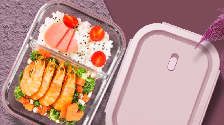 大長(zhǎng)1000ML兩隔斷保鮮盒